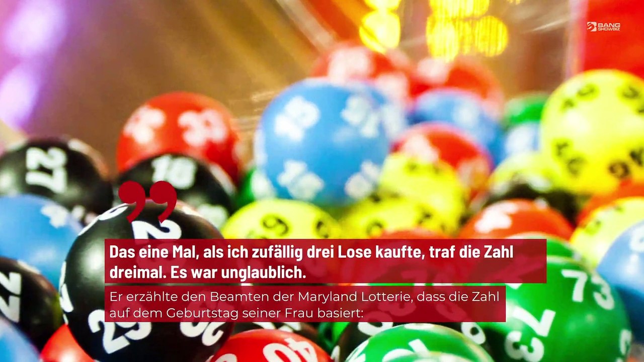 Drei Lottoscheine, drei Gewinne