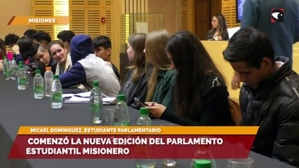 Comenzó la nueva edición del Parlamento Estudiantil Misionero