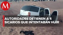 Detienen a 4 presuntos sicarios tras enfrentamiento en Sonora