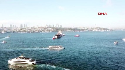 İstanbul Boğazı'nda gemi sürüklendi