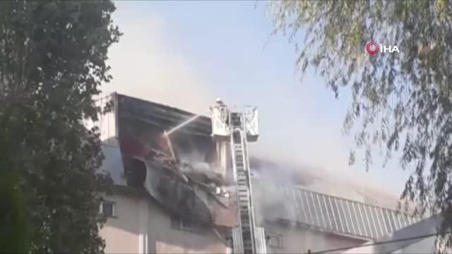 Son dakika haber | Sultabeyli'de çelik tencere fabrikasında yangın