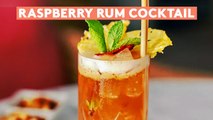 This Vibrant Raspberry Rum Cocktail Is Vacation in a Glass