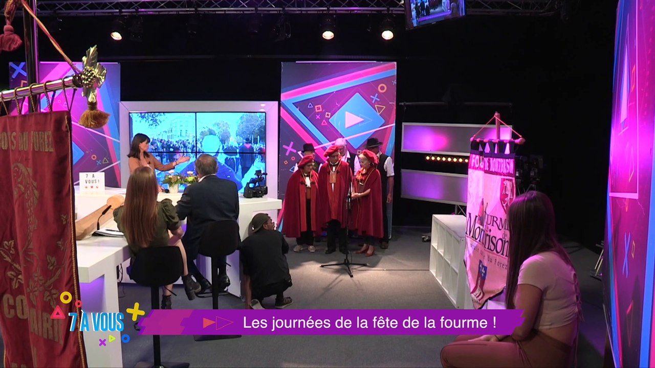 "7 à vous" aux couleurs de la fourme de Montbrison à l'occasion des 60èmes journées de la fourme et des côtes du Forez, des journées à consommer sans modération !