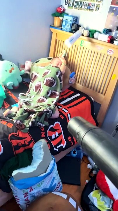 Bugging the Kids With a Leaf Blower