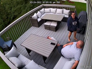 Wife Accidentally Hits Husband With Sliding Door