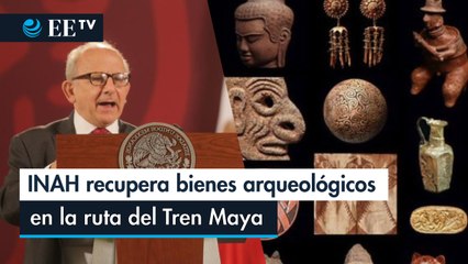 INAH recupera más de 26 mil bienes arqueológicos en ruta del Tren Maya