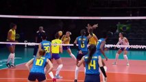 Brazil 3 vs. 0 Colombia - Women World Championship - Match Highlights