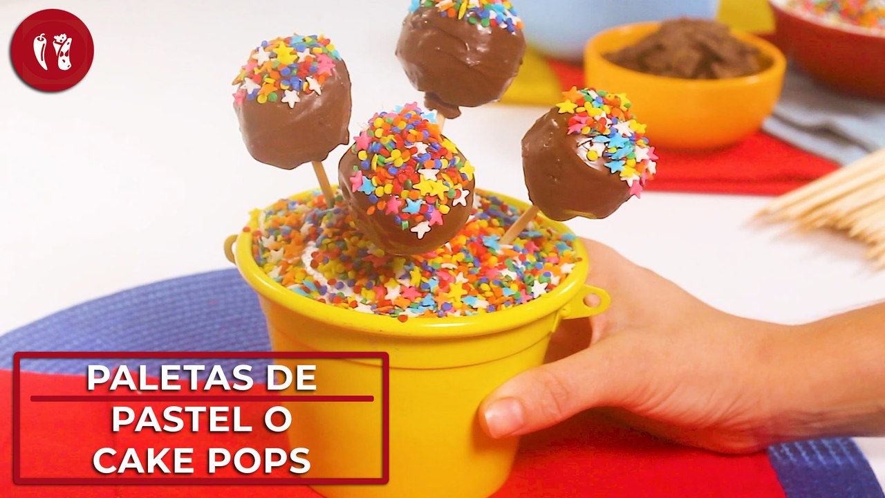 Paletas de pastel o Cake Pops | Receta de postre divertido | Directo al ...