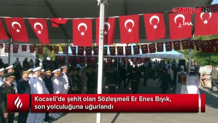 Şehit Enes Bıyık son yolculuğuna uğurlandı