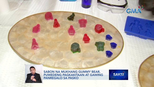 Sabon na mukhang gummy bear, puwedeng pagkakitaan at gawing panregalo sa pasko | Saksi