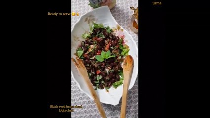 lobia chaat recipe-black eyed bean chaat-red lobia-red lobia recipe