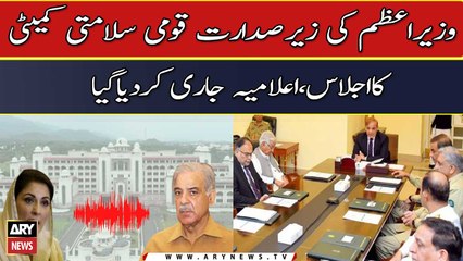 NSC meeting under PM Shehbaz's chairmanship, notification issued