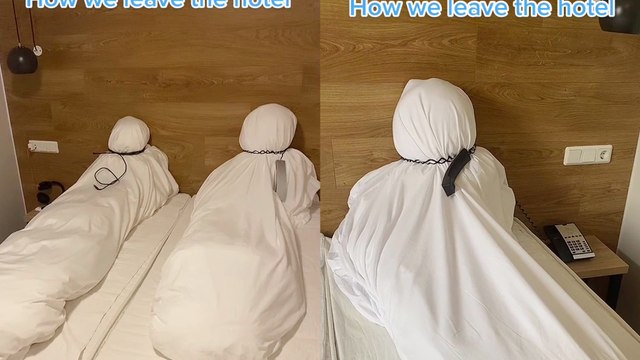Hotel Prank: Boys creatively transform room into morgue before leaving