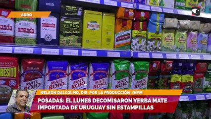 Posadas: el lunes decomisaron yerba mate importada de Uruguay sin estampillas
