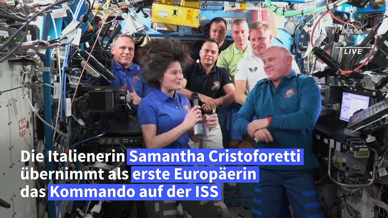 Samantha Cristoforetti führt als erste Europäerin die ISS