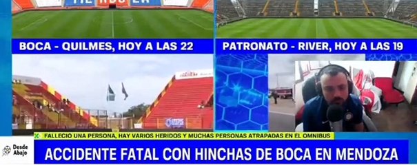 El desafortunado comentario de un periodista de TyC Sports tras la muerte de una hincha de Boca