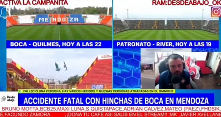 El desafortunado comentario de un periodista de TyC Sports tras la muerte de una hincha de Boca