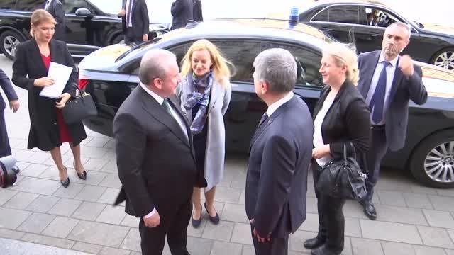 BUDAPEŞTE - TBMM Başkanı Şentop, Macaristan Meclis Başkanı Köver ile görüştü (1)