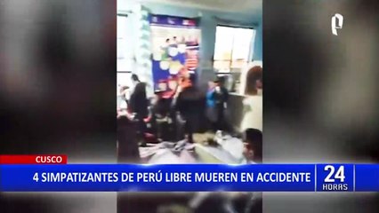 Cusco: 4 simpatizantes de Perú Libre mueren en caída de camión que los trasladaba