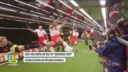 Gol desde las alturas con la leyenda de Portugal y del Real Madrid.