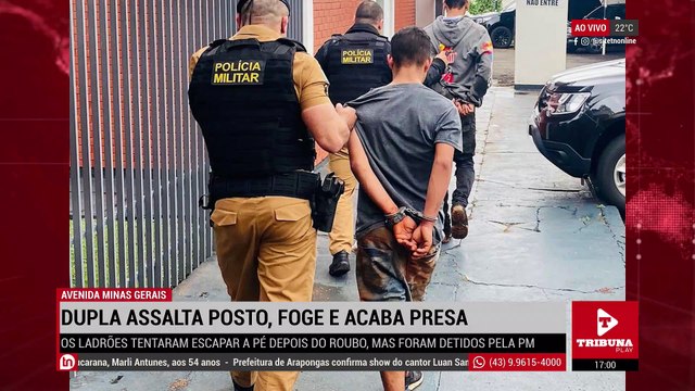 Dupla assalta posto de combustíveis, foge e acaba presa em Apucarana