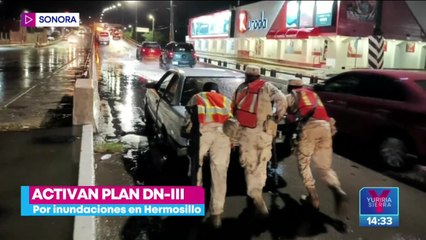 Activan Plan DN-III en Sonora por severas inundaciones