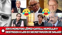 ¡EN 5 MINUTOS LÓPEZ-GATELL HUMILLA Y DESTROZA A LOS EX SECRETARIOS DE SALUD!