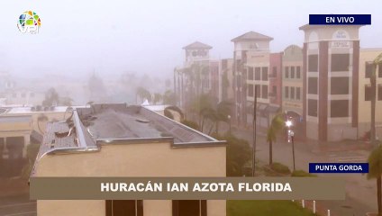 En Vivo Continúan fuertes ráfagas de viento en punta  gorda por Huracán Ian