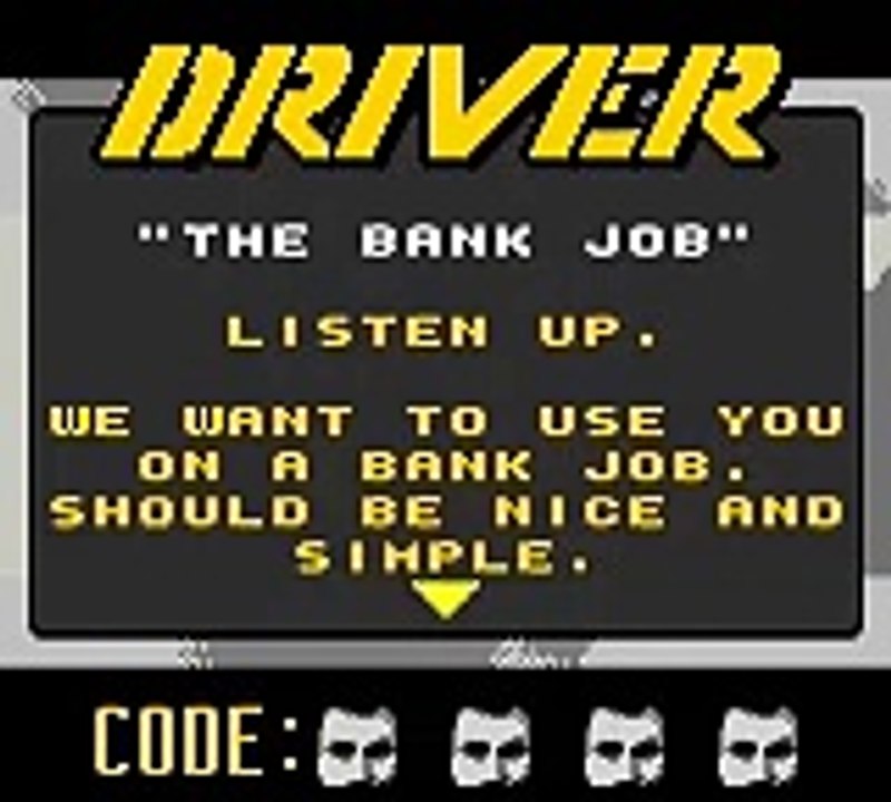 Driver: You are the Wheelman online multiplayer - gbc