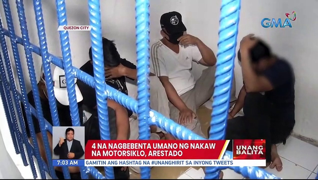 4 na nagbebenta umano ng nakaw na motorsiklo, arestado | UB