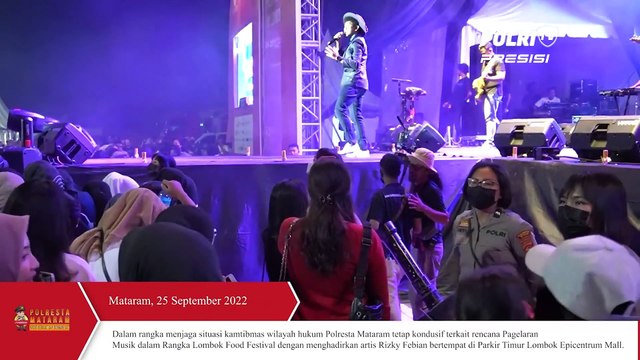 Libatkan 121 Personel Polresta Mataram Amankan Lombok Food Festival