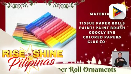 THURSDAY ARTSDAY | Tissue paper roll ornaments