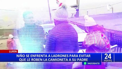 Lurín: niño de tres años salva a su padre de asalto, delincuentes huyen y matan a vecino