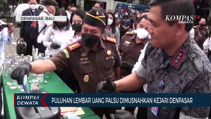 Download Video: Ratusan Barang Bukti Kejahatan Dimusnahkan Kejari Denpasar