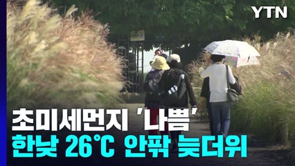 [날씨] 4달여 만에 초미세먼지, 수도권 종일 '나쁨'...낮 동안 늦더위 / YTN