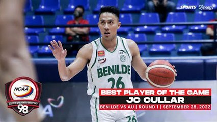 NCAA Season 98 | Best Player: JC Cullar (Benilde vs AU) | Men's Basketball Tournament Round 1