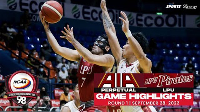 NCAA Season 98 | Game Highlights: LPU vs Perpetual | Men's Basketball Tournament Round 1
