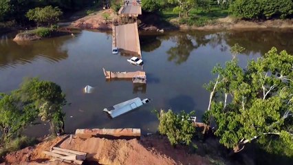 Tres muertos y 14 heridos al caer puente en Brasil