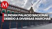 Palacio Nacional es reforzado por más vallas metálicas