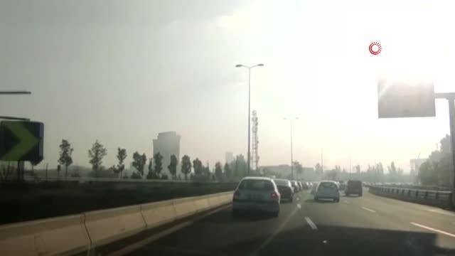 Başkent sabaha sis ile uyandı