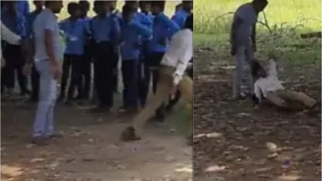 रूह कंपा देगा 8वीं के बच्चे को बेरहमी से पीटने वाला यह वीडियो, टीचर ने पटक-पटक कर लात घूंसे मारा