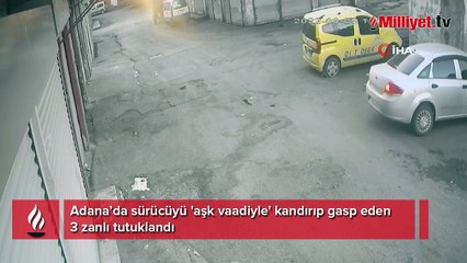 下载视频: Adana’da sürücüyü 'aşk vaadiyle' kandırıp gasp eden 3 zanlı tutuklandı