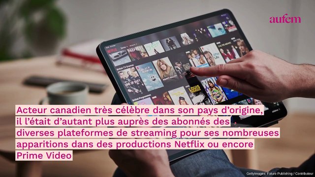 Netflix : Robert Cormier, star de la série Slasher, est mort à 33 ans