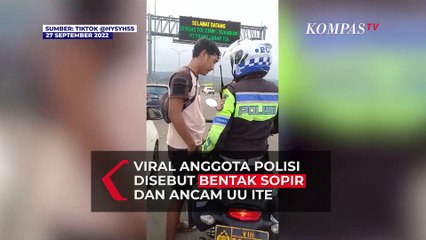 Viral Oknum Polisi Memarahi Sopir di Tol Bocimi, Marah saat Direkam dan Ancam Pakai UU ITE