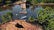 ثلاثة قتلى على الأقلّ و14 جريحاً بانهيار جسر في البرازيل