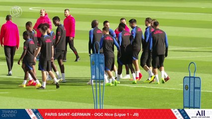 Replay :  15 minutes d'entraînement avant Paris Saint-Germain - OGC Nice