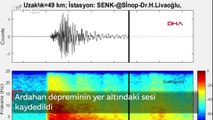 Ardahan depreminin yer altındaki sesi kaydedildi