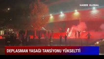 Vodafone Park önünde gerilim: Satırlarla stadın önüne gelip slogan attılar