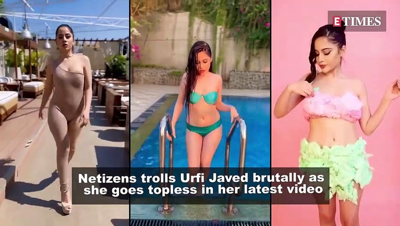 OMG! Urfi Javed ditches top, applies red paint to cover her body