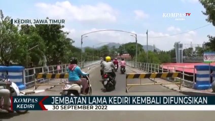 Urai Kemacetan, Jembatan Lama Kediri Kembali Dibuka
